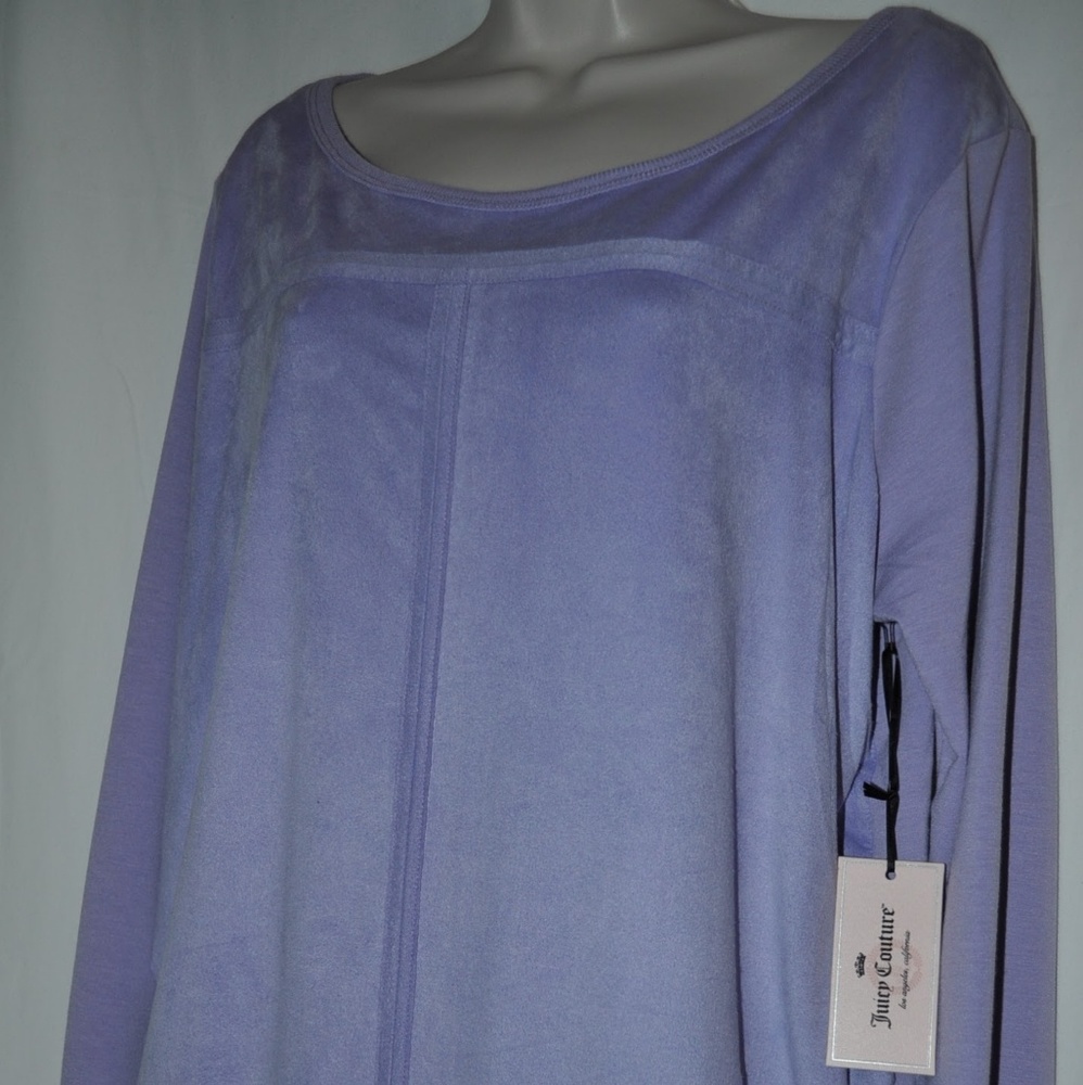 Mixed media purple sweater